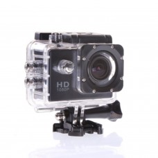 12mp Hd 1080p Fahrradhelm Sport Dv Action Wasserdichte Kamera (schwarz)