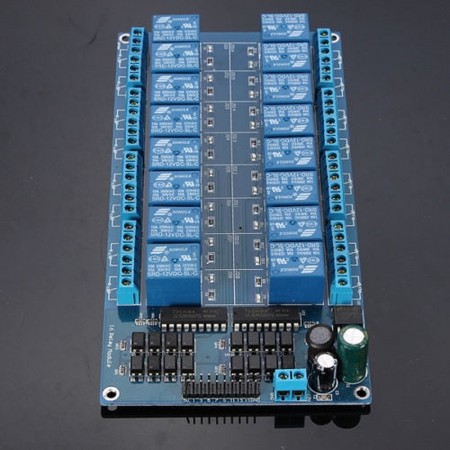 16-Kanal 12V Relaismodul für Arduino DSP AVR PIC ARM[Kompatibel Arduino]. ARDUINO  17.00 euro - satkit