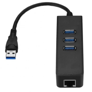 USB 3.0 Hub mit Gigabit-Ethernet RJ45 für PC und Mac
