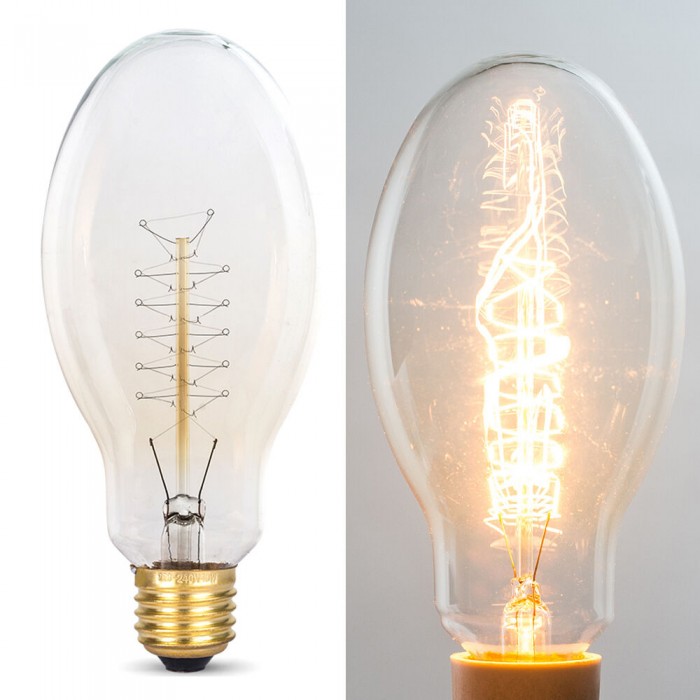 Glühbirne Edison BT75 Vintage Retro Licht Lampe Filament E27 40W