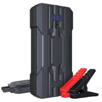 Jumpstarter S301 8000mAh Auto-Batterie Starthilfe - Kompakt, sicher und mit Smart Clamps und LED SOS-Taschenlampe