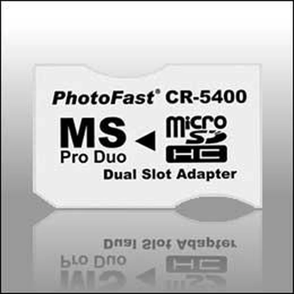 2xmicroSDHC auf MS Pro Duo Adapter mit Doppel-Slot für MicroSDHC-Karten