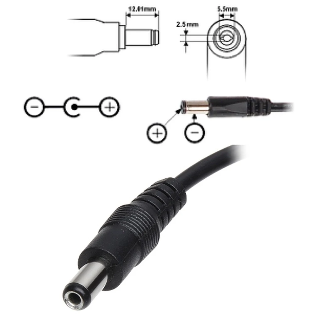 Adaptador corriente 12V 1A conector 5.5mm para Arduino y electrónica