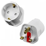 Eurostecker auf UK-Adapter mit Sicherung für sicheres Reisen