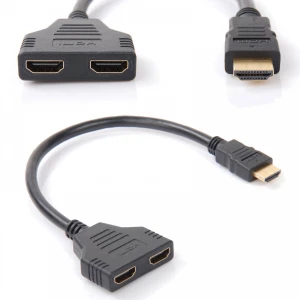 HDMI-Stecker auf 2 HDMI-Buchsen Splitter satkit
