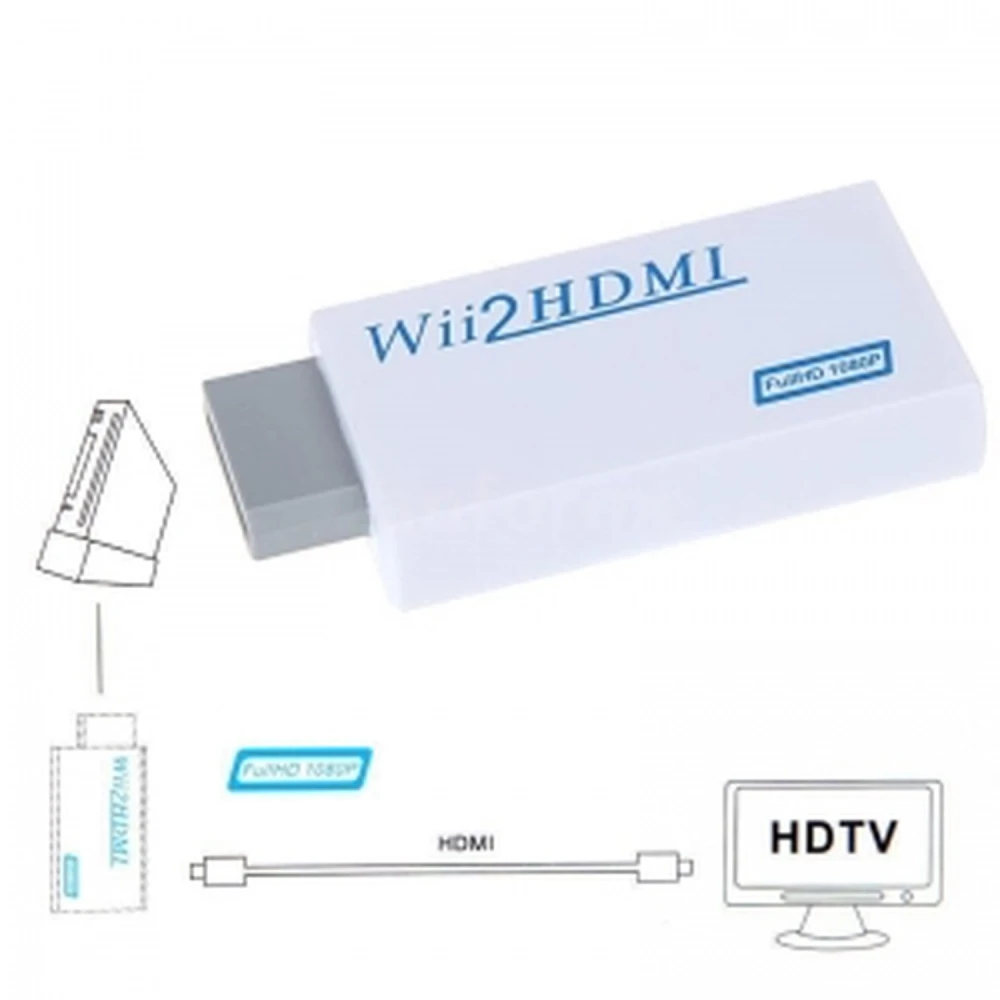 HDMI-Adapter für Nintendo Wii Wii2HDMI - Konverter 1080p und 720p Satkit