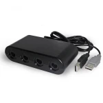 Gamecube-Controller-Adapter für Nintendo Wii U und PC, kompatibel mit Super Smash Bros