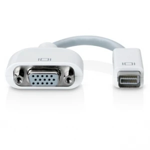 Mini-DVI-auf-VGA-Adapter zum Anschluss von Monitoren und Projektoren an Mac und PC