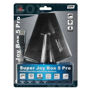 Super Joybox 5 Pro PS2-zu-PC Adapter mit 4 Pads für Windows