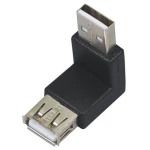 USB-A Stecker auf USB-A Buchse 90° Adapter für kompakte Anschlüsse