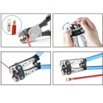 Crimpzange 6-50mm² mit rutschfesten Griffen und verstellbarer Drehung