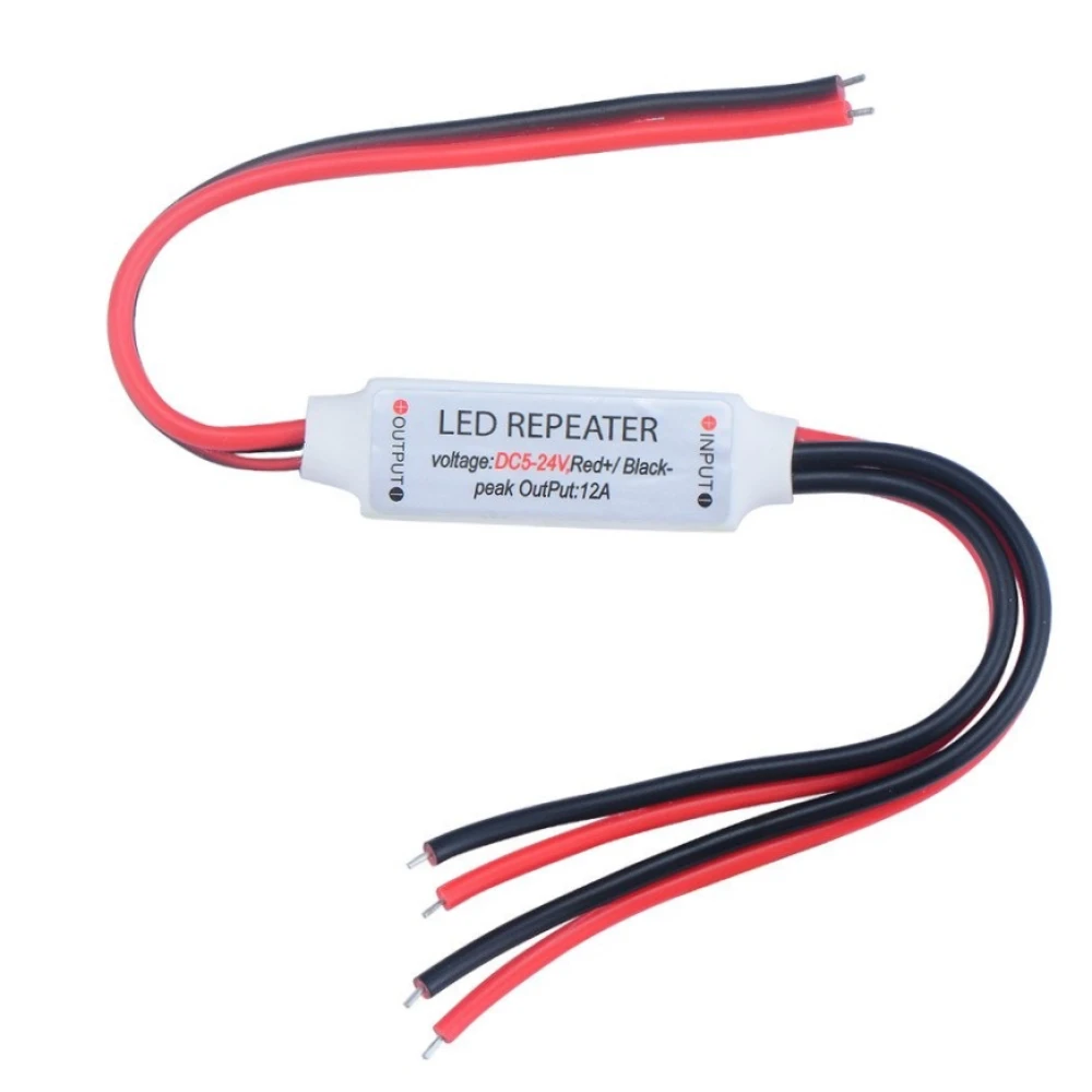 Mini LED-Verstärker für einfarbige LED-Streifen 24V