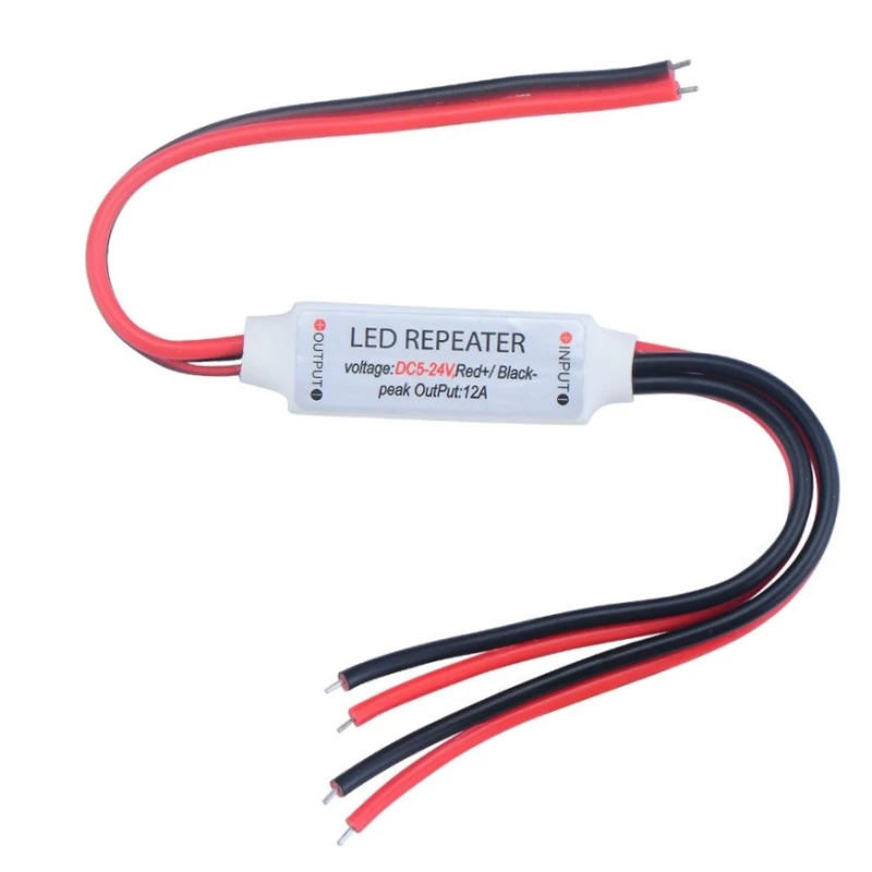 Mini LED-Verstärker für einfarbige LED-Streifen 24V