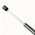 Antena telescópica para Walkie Talkie Baofeng junto a un walkie talkie compatible