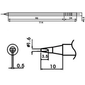 Aoyue LF-16D Lötkolbenspitze mit Heizelement - Originalersatz
