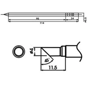 Aoyue LF-4C Lötkolbenspitze mit Heizung für Lötstationen