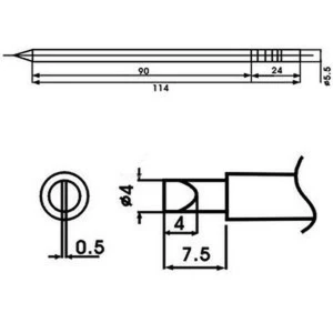 Aoyue LF-4D Lötkolbenspitze mit Heizelement für Lötstationen