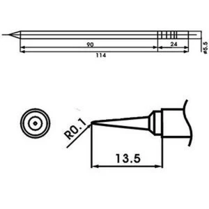 Aoyue LF-LI Lötkolbenspitze mit Heizelement - Originalersatz