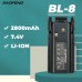 Baofeng BL-8 2800mAh 7.4V Ersatzakku für Zwei-Wege-Funkgerät BF-UV82/UV-8D/UV-89/UV-82/UV-82HX/UV-82HP