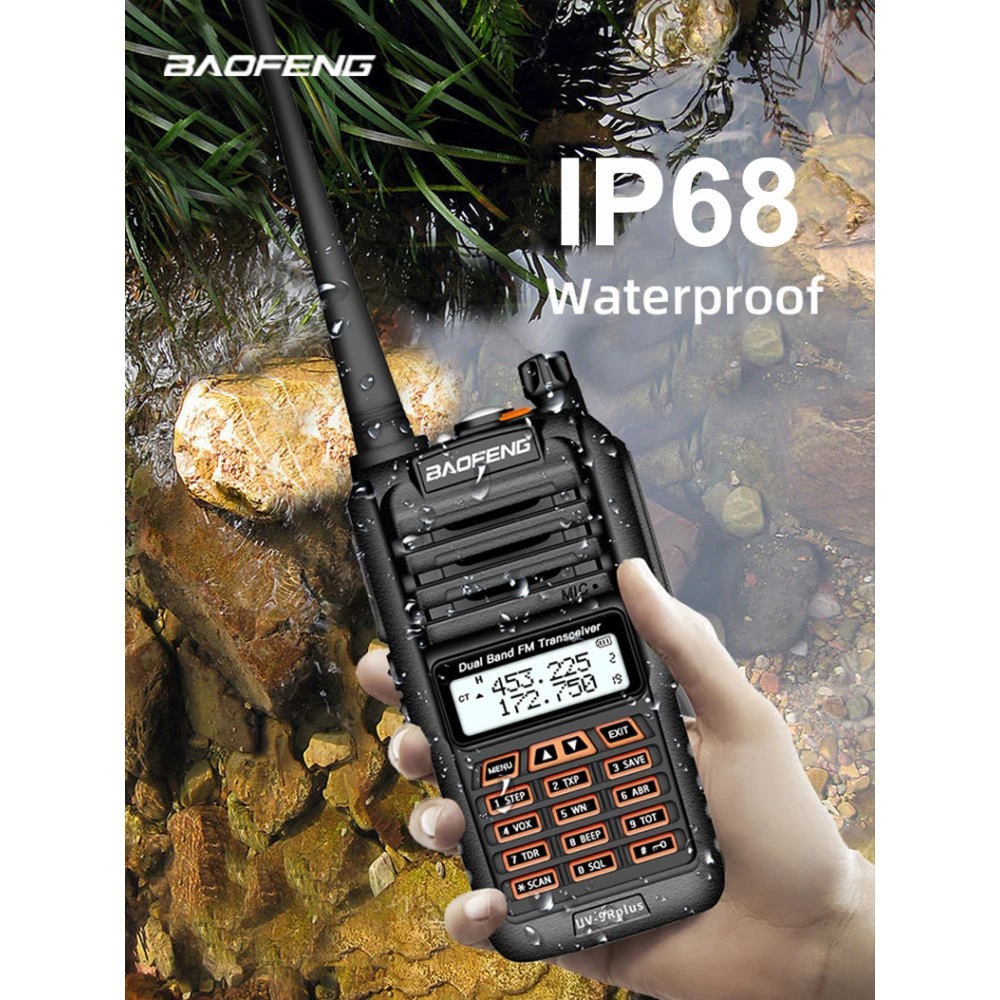 Baofeng UV9R Plus Funkgerät mit 160 Kanälen VHF/UHF