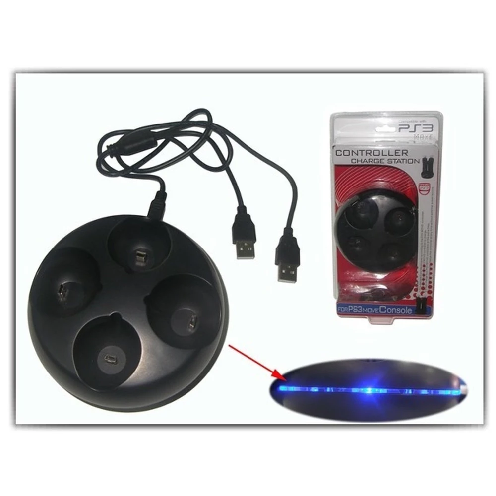 Ladestation für 4 PS3 Move Controller - gleichzeitiges Laden
