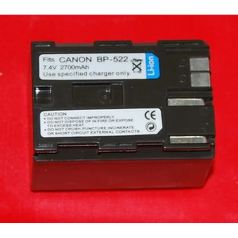 Kompatibler Canon BP-522 Akku 7,4V 2700mAh für Canon Kameras
