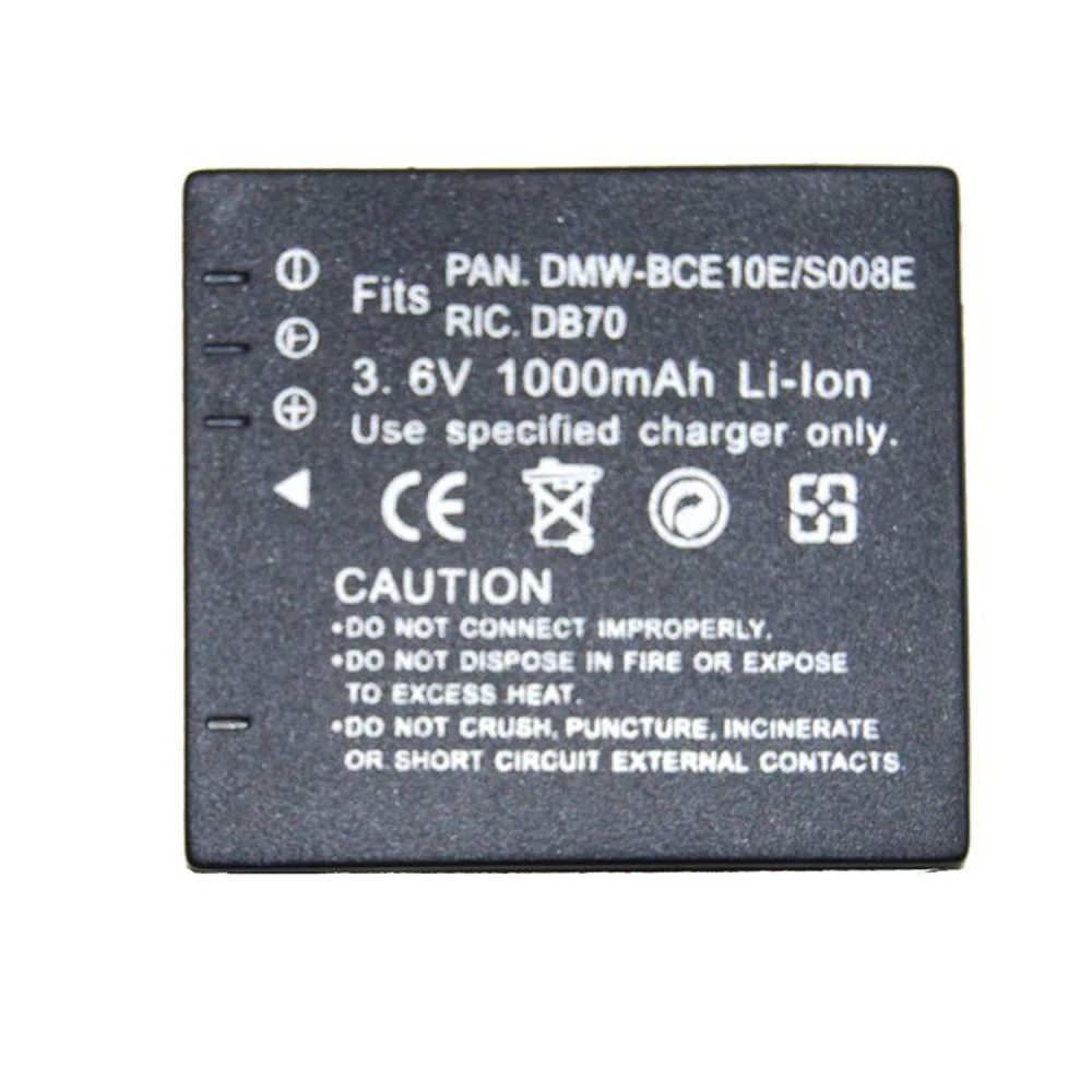 Kompatibler Panasonic CGA-008E/BCE10E Akku für Digitalkameras