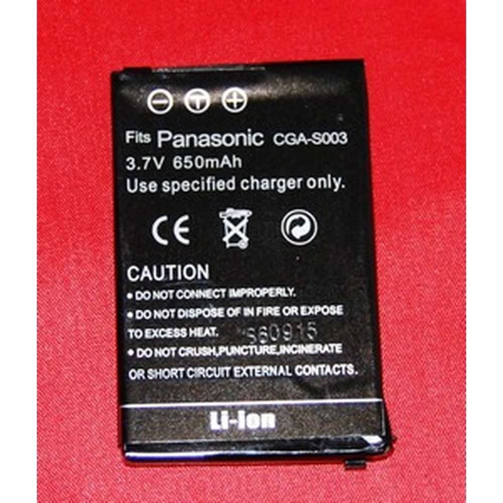 Kompatibler Panasonic CGA-S003 Akku 3.7V 650mAh für Panasonic Kameras