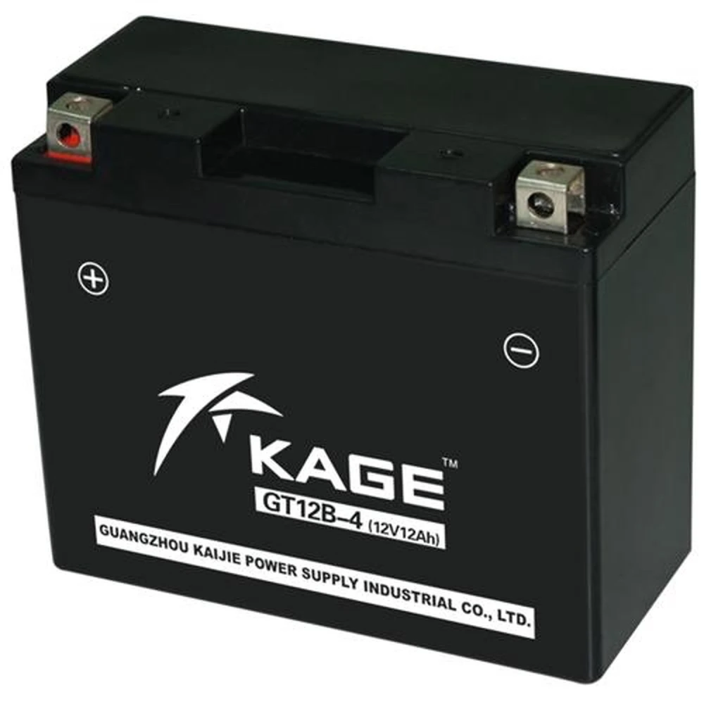 Gel-Motorradbatterie YT12-B4/YT12-BS/GT12B-4 mit hoher Leistung und langer Lebensdauer