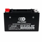 Motorradbatterie AGM 12V 9Ah OUTDO HCZ10S-MF - Kompatibel Yuasa YTZ10S(-BS) / GTZ10S / ETZ10S