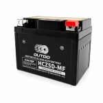Motorradbatterie AGM 12V 5Ah OUTDO HCZ5D-MF - Kompatibel Yuasa YTZ7S-BS / GTZ7S / ETZ5L-BS