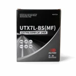 Motorradbatterie AGM 12V 7Ah OUTDO UTX7L-BS(MF) - Kompatibel Yuasa YTX7L-BS / GTX7L-BS / ETX7L-BS