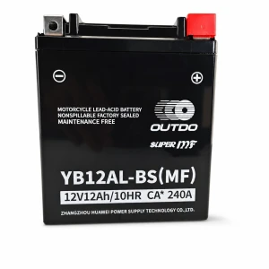 Motorradbatterie AGM 12V 12Ah OUTDO YB12AL-BS(MF) - Kompatibel Yuasa YB12AL-A2 / GS YB12AL-A2 / 12N12-4A-1 (flooded ähnlich)