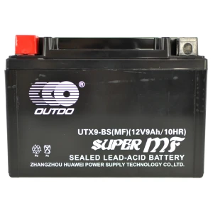 Motorradbatterie UTX9A YTX9-BS Gel mit hoher Leistung