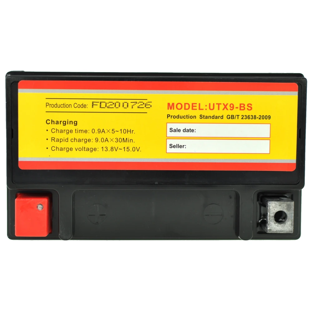 Motorradbatterie UTX9A YTX9-BS Gel mit hoher Leistung