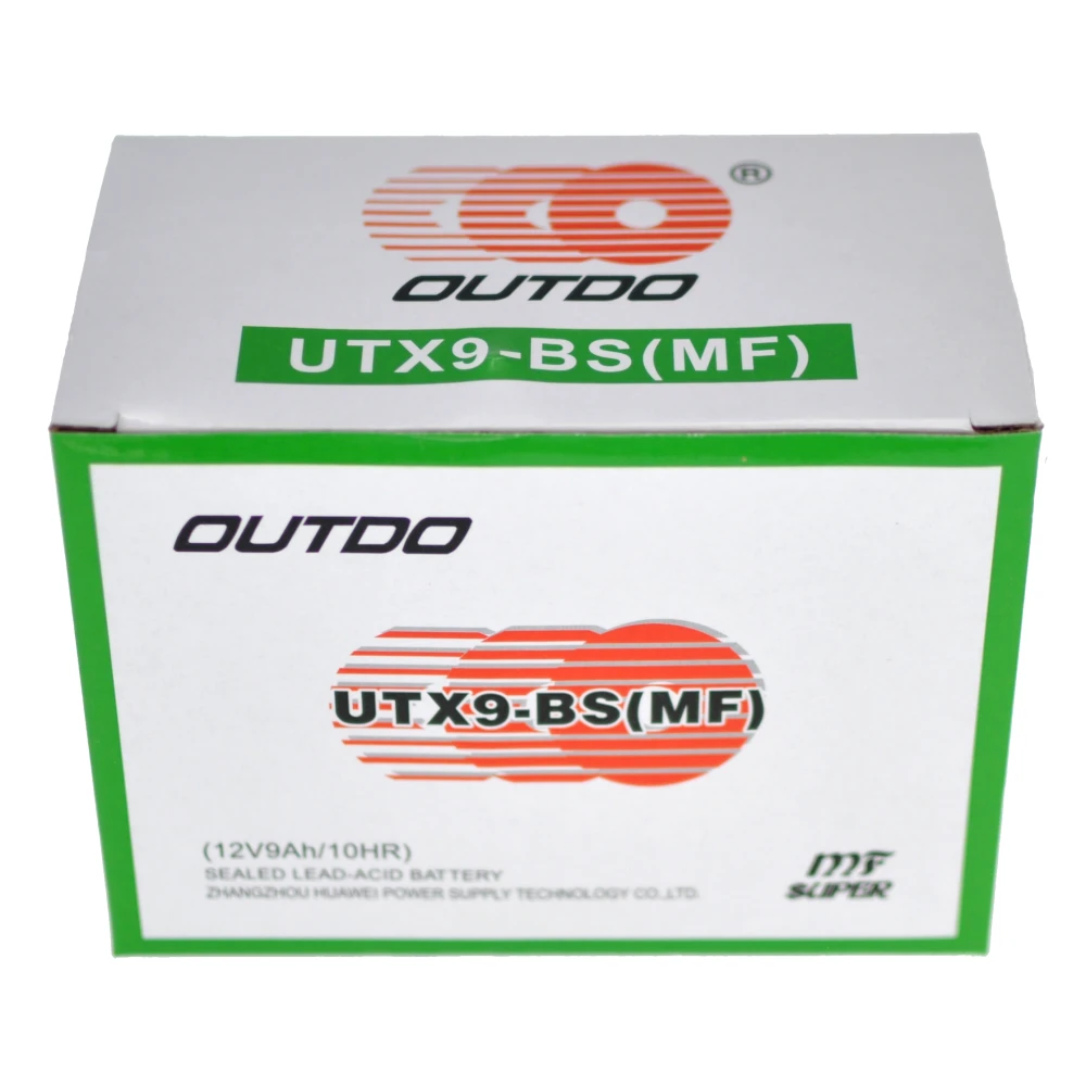 Motorradbatterie UTX9A YTX9-BS Gel mit hoher Leistung