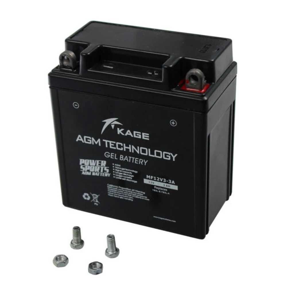 Motorradbatterie YB3L-B Gel 12V 3Ah für Yamaha und kompatible Modelle