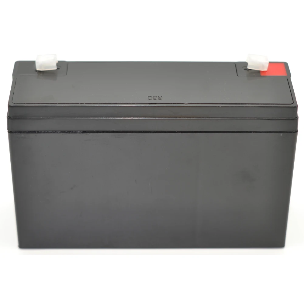 Bateria plomo sellada recargable 6V 12Ah SY12-6 detalle de conectores Faston