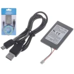 PS3 Akku 1800mAh mit USB-Ladekabel für PlayStation 3