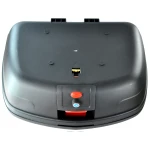 Motorradkoffer 46 Liter universal silber - XXL Topcase mit Schloss