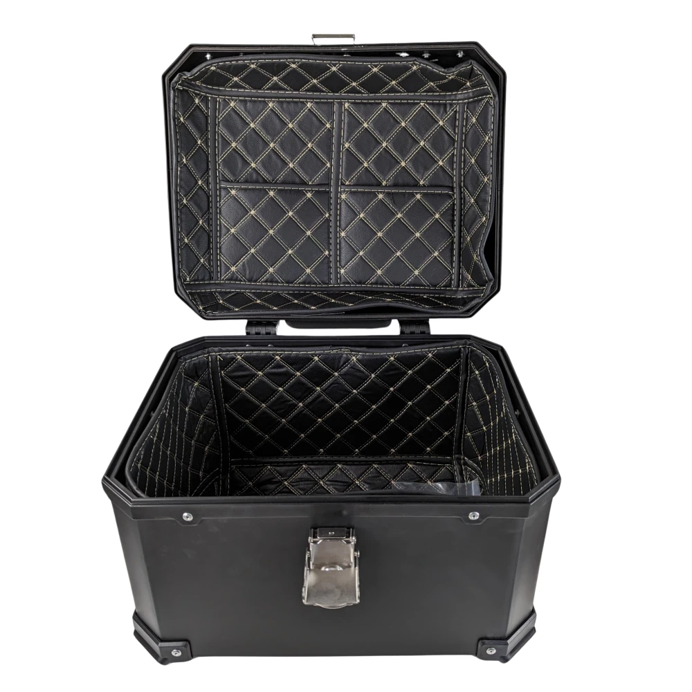 Baúl para motocicleta con cerradura y reflectantes integrados