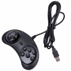 Black Sega Megadrive-Genesis Style Pc Usb Controller Für Pc Und Mac