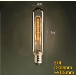 Bombilla Edison G80 40W con filamento visible para decoración