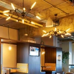 Bombilla Edison T225 colgada en lámpara colgante estilo industrial