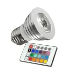 LED RGB E27 3W mit Fernbedienung für vielseitige Beleuchtung