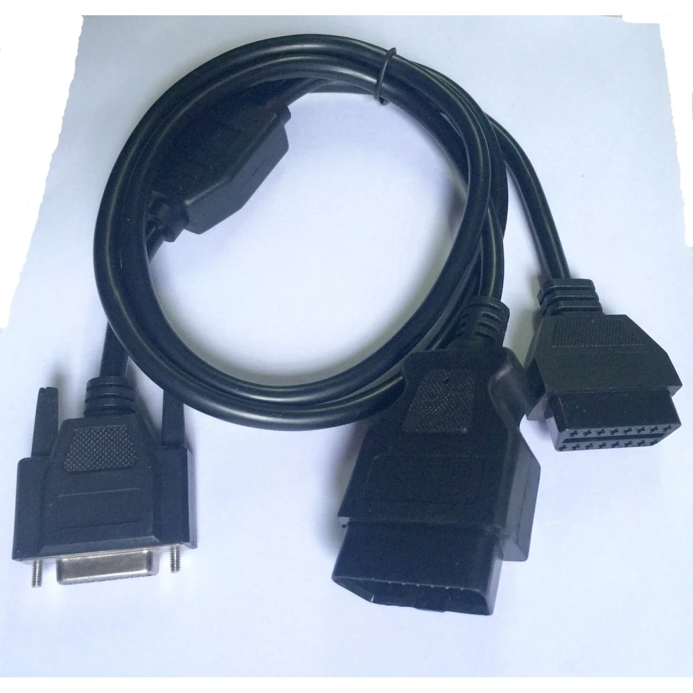 Probador de pinout OBD2 con conectores macho y hembra