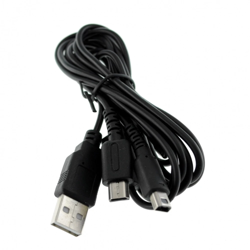 Kompatibles USB-Doppelladekabel für NDSLITE, NDSI, DSI XL und 3DS