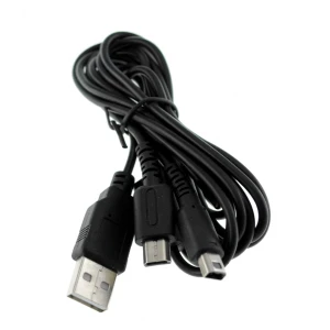 Kompatibles USB-Doppelladekabel für NDSLITE, NDSI, DSI XL und 3DS