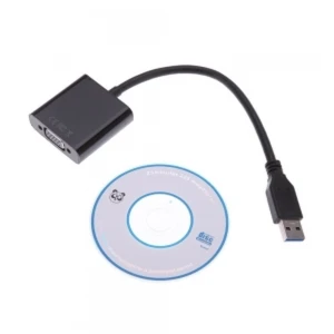 USB 3.0 auf VGA Konverterkabel für Monitor 1080p - satkit