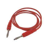 Cable banana 4mm silicona rojo para medición electrónica